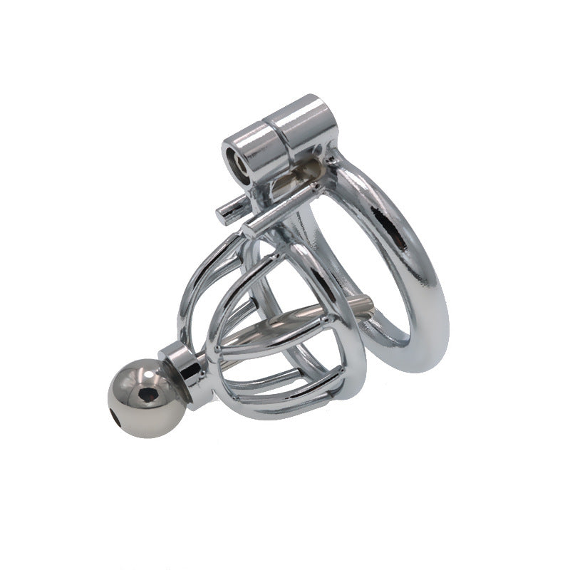 Metal Chastity Cage Lock for Adults - Silver, Multiple Sizes