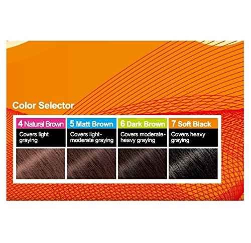 Dongsung Take 5 Hair Dye No. 4 Natural Brown Covers Gray Hair in Just 5 Minutes Without Any Foul Odor! Designed to Improve Damaged Hair (Pack of 12)