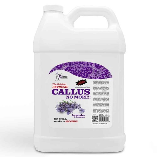 SPA REDI Callus Remover - Removes Toughest Calluses in Seconds and Smooths Dry Cracked Heels, Softens and Smooths Feet, Lavender & Rosemary - 128 Oz