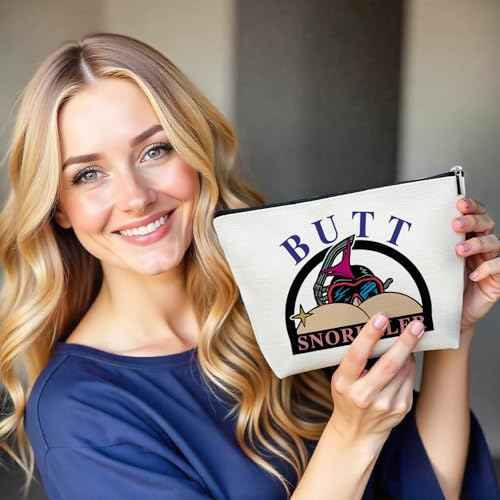 Funny BUTT Snorkeler Makeup Bag, Funny Relaxation Gifts for Women, Cute Cosmetic Bag, Birthday Gifts for Women Friends Besties
