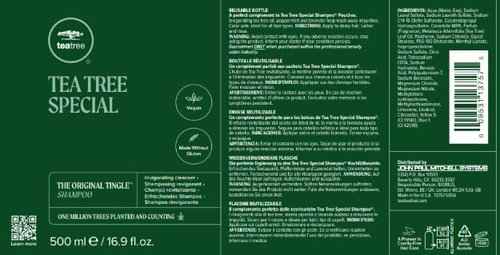 Bundle of Tea Tree Special Shampoo Aluminum Bottle, 16.9 oz + Tea Tree Special Shampoo Refill Pouch 33.8 fl. oz.