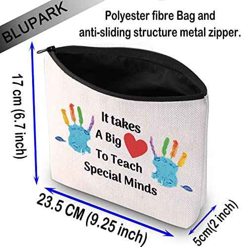 Special Education Teacher Gift ASL Disabler Teacher Cosmetic Bag It Takes A Big Heart to Teach Special Kids Appreciation Gift (Teach Special Kids)
