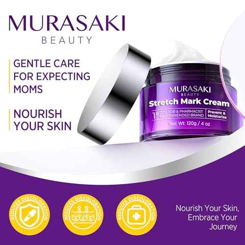 Stretch Mark Cream Prevention for Pregnancy - Maternity Cream for Stretch Marks Removal | Nourishing Formula ? Prevents Stretch Marks & Improves Elasticity - 4 oz (120g) (4 oz (120g))