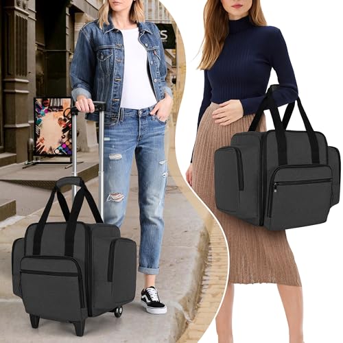 BAFASO Rolling Nail Polish Organizer Holds 144 Bottles, Nail Polish Case with a Detachable Dolly and 3 Removable Cases (Patented Design), Black