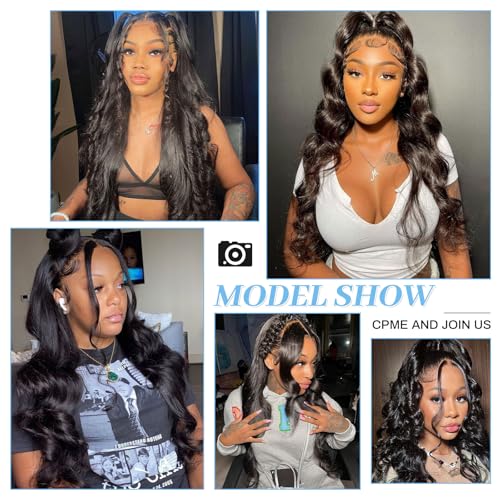 360 HD Frontal Closure Body Wave HD Lace with Baby Hair 100% Virgin Human Hair Lace Frontal Natural Color Natural Black 18 Inch