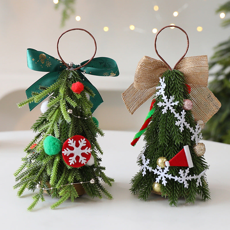 Mini Christmas Tree Ornaments Set - Holiday Decorations for Home & Party, 21cm