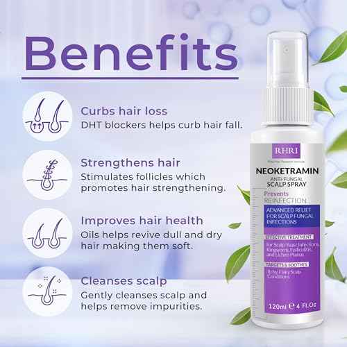 Neoketramin Anti Fungal Scalp Spray | Dandruff Treatment for Dandruff, Psoriasis & Folliculitis | Antifungal & Itchy Scalp Treatment for Dry, Irritated Scalp | Relief for Yeast Infections & Ringworm