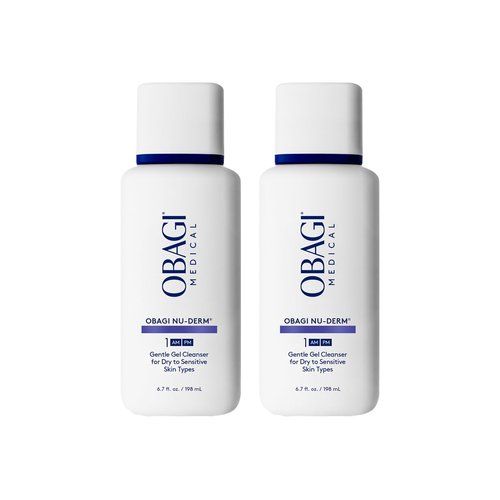 Obagi Nu-Derm Gentle Cleanser – Mild Face Cleanser that Removes Daily Impurities & Build-Up For Normal to Dry & Sensitive Skin – Two Pack, 2 * 6.7 oz