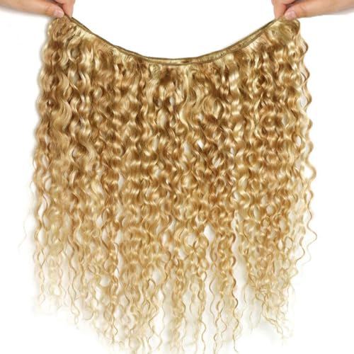 P27/613 Curly Wave Bundles Blonde Bundles Human Hair P27/613 Kinky Curly Bundle Unprocessed Brazilian Virgin Remy Hair 18 20 22 Inch