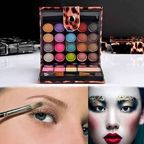 Professional Makeup Kit Eyeshadow Palette Lip Gloss Blush Concealer,29 Color