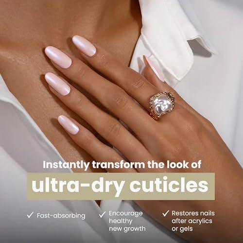 LONDONTOWN Nourishing Cuticle Oil for Softer, Healthier Nail Care - Deeply Moisturizing for Dry Cracked Skin & Cuticles, Vegan & Cruelty-Free