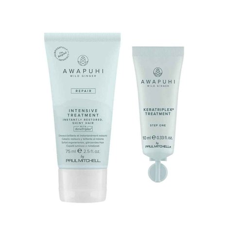 Awapuhi Wild Ginger by Paul Mitchell KeraTriplex Treatment (4-Pack), Ideal For Dry, Damaged + Color-Treated Hair