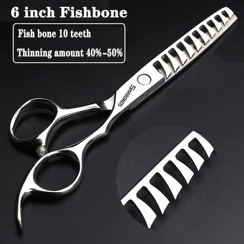 6/6.5 inch professional hair scissors hairdresser hair thinning scissors hairdressing tools barber scissors (6-inch 3pc)