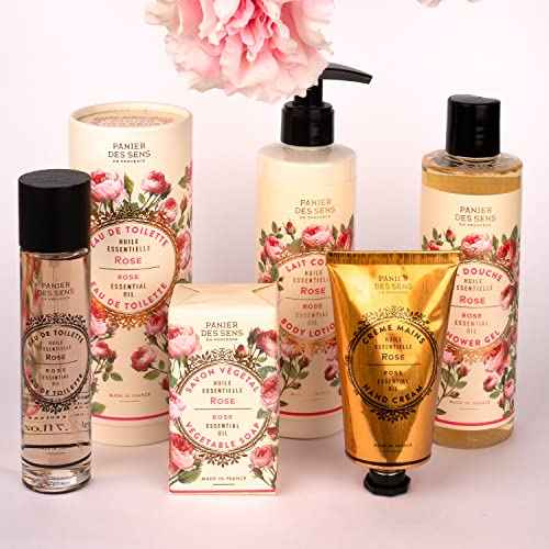 Panier des Sens ? Rose Hand & Body Lotion for Dry Skin - Hydrating Body Cream for Women - Nourishing Fluid Body Moisturizer Shea Butter & Olive Oil - 97% Natural Ingredients Body Care - 8.45 Floz