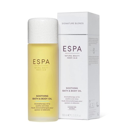 ESPA | Soothing Bath and Body Oil | 100ml | Myrrh, Rose Geranium & Frankincense | Menopause-friendly