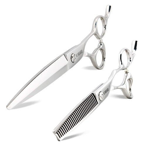 7 INCH hair cutting scissors hair scissors barber shears 6 INCH hair thinning shears 440C Kinsaro