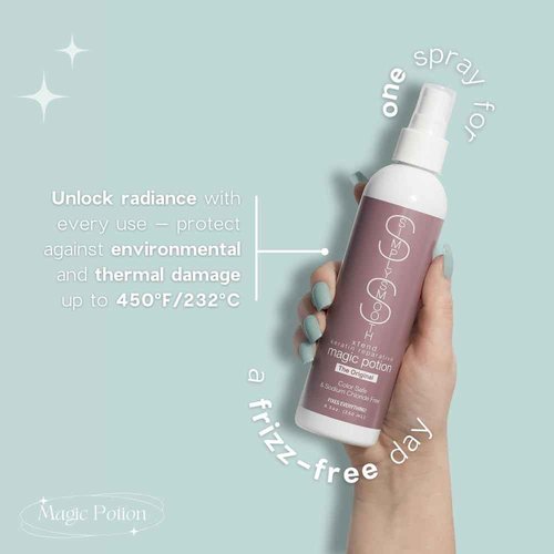 SIMPLY SMOOTH Xtend Keratin Reparative Magic Potion Original Leave In Conditioner Detangler & Heat Protection Spray Repair & Reduce Breakage Color Safe & Sodium Chloride Free 33.8 Oz
