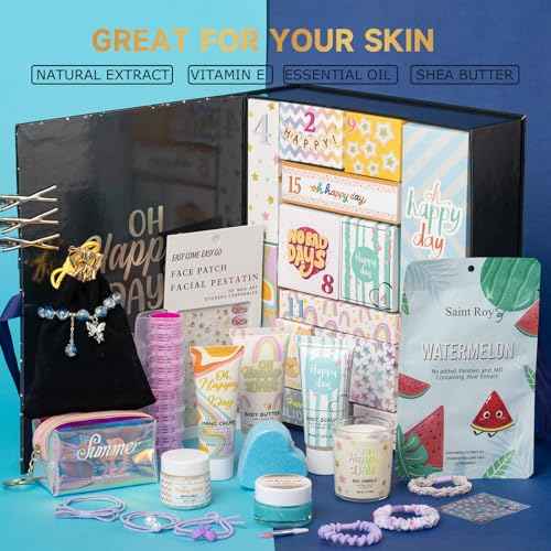 Advent Calendar for Teen Girls 2025,Spa Gift Set for Women, 15-day teen birthday gifts for girls with Hand Cream, Advent Beauty Calendar Countdwon Birthday Gifts, Spa Gifts Basket, New Year Gifts