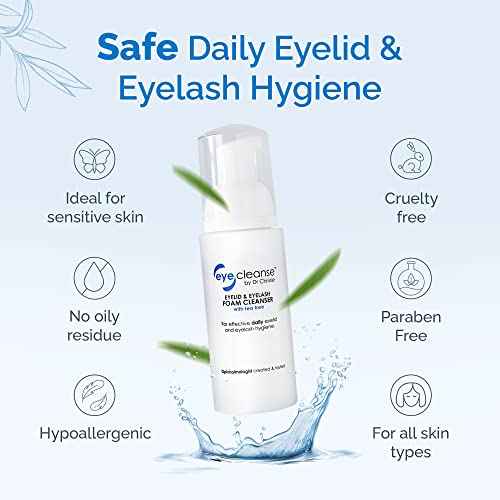 All-in-One Eyelid and Eyelash Cleanser for Extensions, Lash Extension Kit Essential, Enriched with Tea Tree Oil, Helps Ease Tired Eyes, 100 ml - EyeCleanse