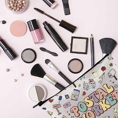 Mail Carrier Zipper Pouch Bag Themed Postal Worker Makeup Bag Essential Worker Gift (POSTAL WORKER)