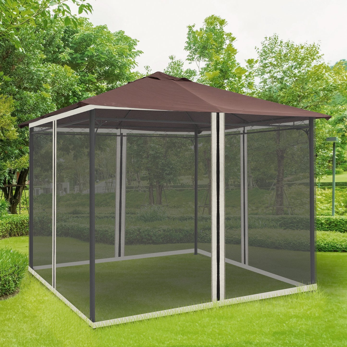 Replacement Mesh Screen for 10x10 Gazebo - Black