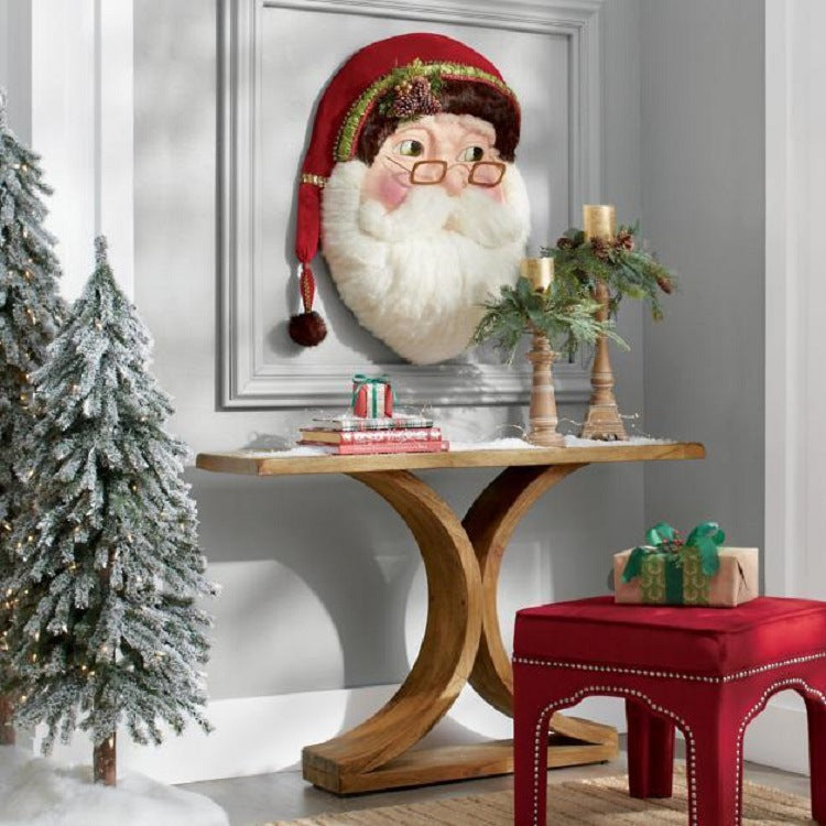 Wooden Santa House Number Wall Decoration - Festive Christmas Home Decor