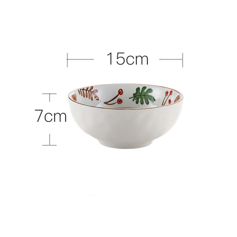 Ceramic Tableware Set Household Porcelain Dish and Bowl Collection