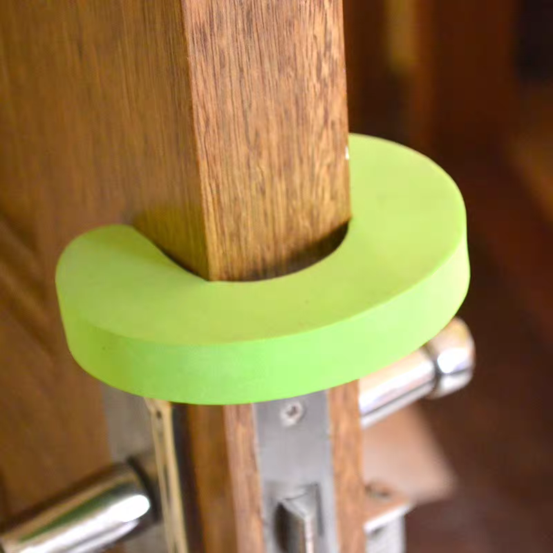 Soft Foam Door Stop Cushion - Prevents Slamming & Noise