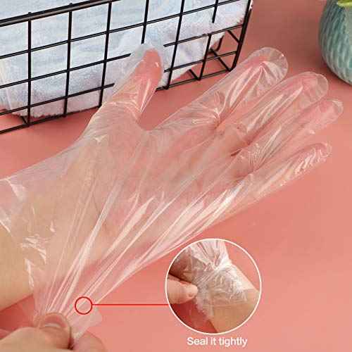 100pcs Paraffin Wax Bath Liners for Hand, Niubow Plastic Thermal Therabath Glove, Hot Wax Therapy Mitten Bags Covers for Heated Mitts Treatment