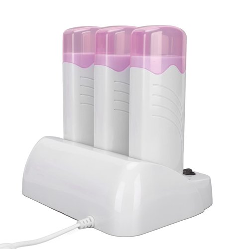Yosoo 3PCS Epilator Machine Set Portable Electric Hair Removal Wax Epilator Machine Kit for Travel Waxing Kits Roll on Cartridge, Hair Removal for Women and Men Waxing