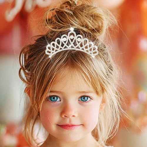 Yean Rhinestone Mini Hair Comb Silver Crystal Tiara Comb Princess Wedding Hair Accessories Decorations for Women