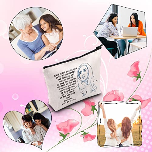 TOM'S HOUSE Women's Reality TV Show Lover Gift Zipper Pouch Makeup Bag