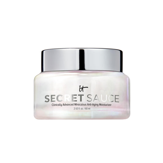 IT Cosmetics Secret Sauce Anti-Aging Face Moisturizer - Hydrating & Plumping Moisturizer Face Cream For Fine Lines, Wrinkles & Dark Spots - Vegan - Day or Night Facial Moisturizer - 2 fl. oz