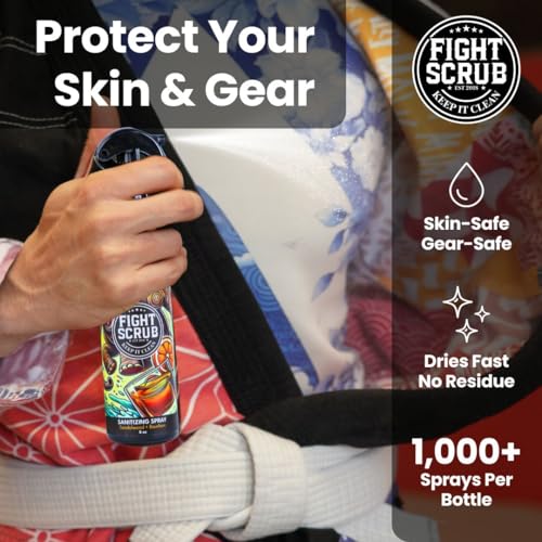 Deodorizing Spray ? Refreshing Body & Gear Spray for Wrestlers, MMA, Jiu-Jitsu & Athletes ? 8oz Bottle (Sandalwood + Bourbon)