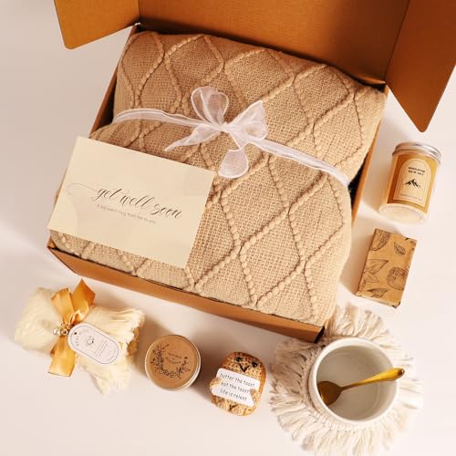 Get Well Gifts for Women - Get Well Soon Gift Baskets for Women After Surgery Care Package for Woman Surgery Recovery Feel Better Gifts Sympathy Gift Baskets Bereavement Gifts Ideas