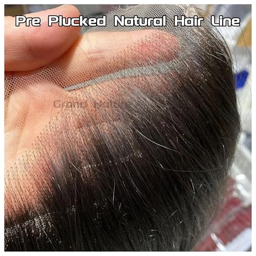 Grand Nature 6x6 HD Lace Closure, Virgin Human Hair Lace Closure Straight, Pre Plucked Natural Hair Line With Bleachable Knots