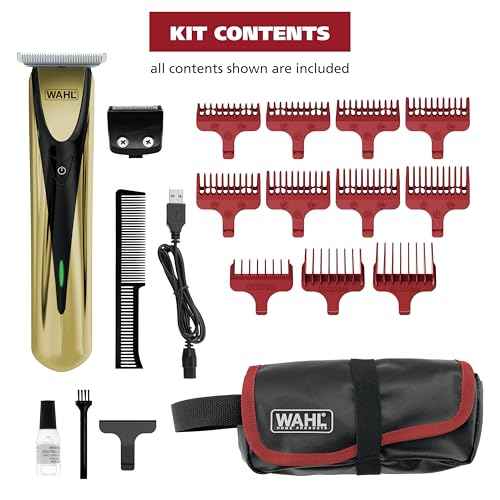 Wahl Lithium-Ion Cordless Rechargeable Edge & Detail Shaver and Beard Trimmer for Men with USB Charging – Model 3025950