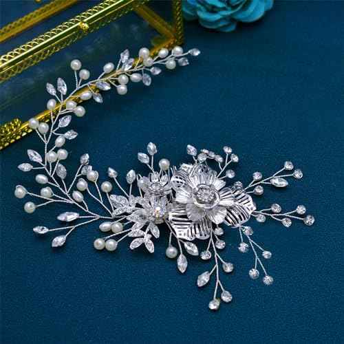 Wedding Hair Pieces for Brides, Rhinestone Bridal Hair Comb, Elegant Wedding Hair Accessories for Bridesmaid