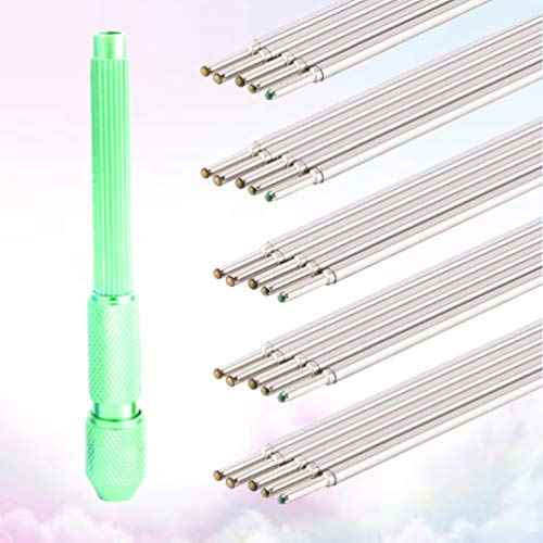 EXCEART Tattoo Pen Set - 20Pcs Light Green Holder with Purple Refill Precision Marking and Stencil Tool for Tattoo Artists