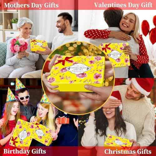 10 Pack Hand Cream Gift Set,Stocking Stuffers for Teen Girls,Women,Christmas Gifts for Coworker,Teacher Gifts for Women,Thank You Gifts,Natural Fragrance Travel Size Lotion Hand Cream for Dry Hands