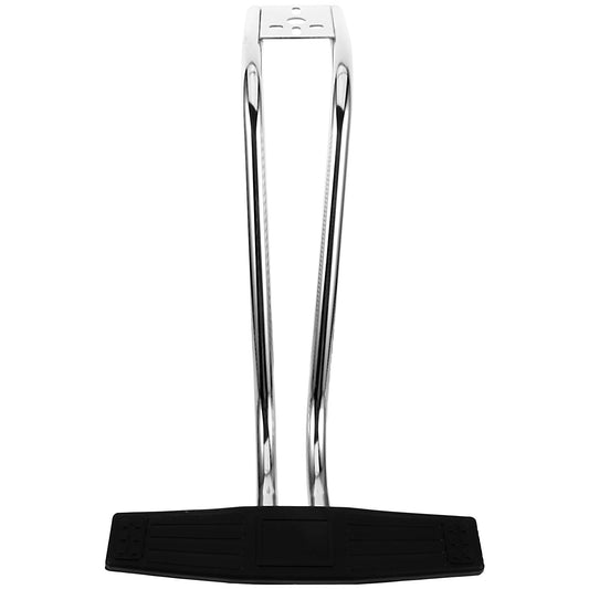 Housoutil Hair Salon Chair Foot Pad Salon Chair Legrest Elevating Footplate Couch Feet Pad Foot Rest Attachment Universal Stainless Steel Pedicure Stand