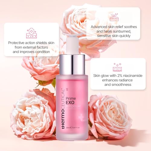 tHermoCEUTICAL Prime EXO Ampoule - Intensive Repair Ampoule for Damaged Skin, Antioxidant, Skin Tone with Niacinamide, Long-Lasting Moisture, 0.67 fl.oz