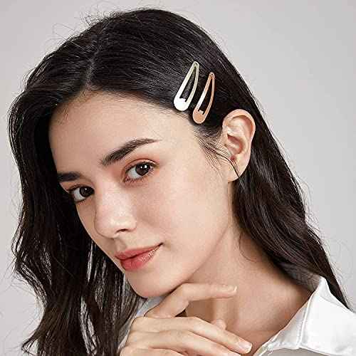 KWONG Dofash 5CM/2IN Metal Snap Hair Clips for Women & Girls, 12 Count/Caramel Blonde