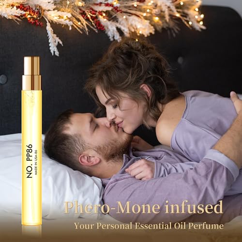 PUREU Pheromones Perfumes for Women & Men Amber Vanilla Long Lasting Pheromone Perfume Oils Cologne for Men Wife Gift Ideas.Travel Size 0.4oz/12 mL