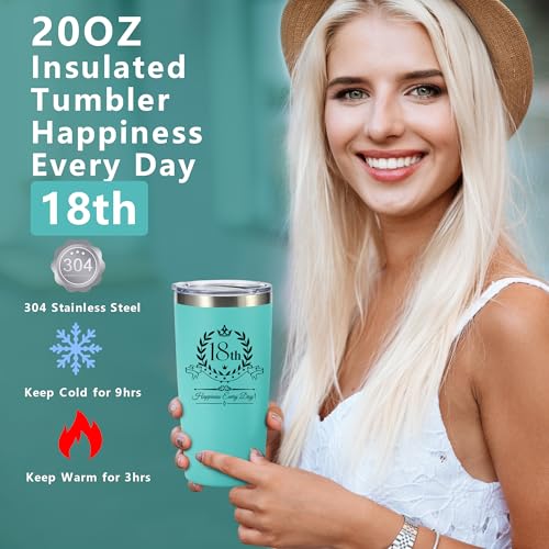 18th Birthday Gifts for Girls, 11pcs Unique Gifts for 18 Year Old Girl, 18th Birthday Gift Ideas, Happy 18th Birthday Gifts for Daughter, Sisters, Granddaughter, Cool 18 Birthday Gifts