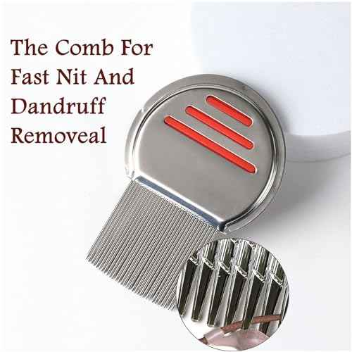 5pack Stainless Steel Fine Tooth Comb for Scalp Psoriasis, Hair Grooming, and Detoxing - Multifunctional Dandruff Removal Comb for Women, Men, Kids, and Adults