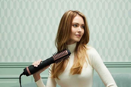 Sutra Interchangeable Blowout Brush Set, 3-inch I 76MM Oval Barrel + Base, DC Motor, 3 Heat Settings, Infrared and Ionic Technology