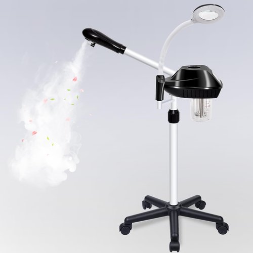 Wuissvnb Facial Steamer Professional, 2 in 1 Facial Steamer with 5X Magnifying Lamp, Ozone Face Steamer, Suitable for Home or Beauty Spa Use