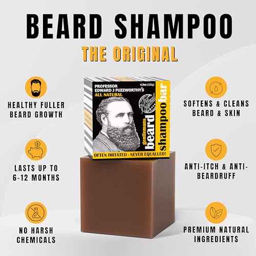 Professor Fuzzworthy's Beard SHAMPOO with All Natural Oils From Tasmania Australia - 120gm