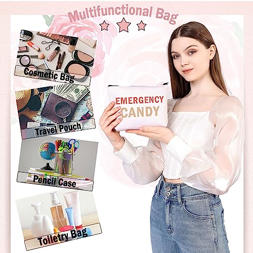 BDPWSS Emergency Candy Makeup Bag Candy Lover Gift Emergency Food Bag For Women Girls Sister Friends Graduation Gift (Emergency Candy)